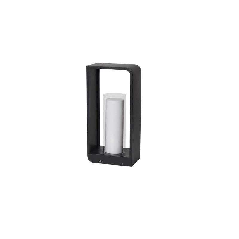 Nowoczesna zewnętrzna kwadratowa lampa LED — współczesny design, proste linie