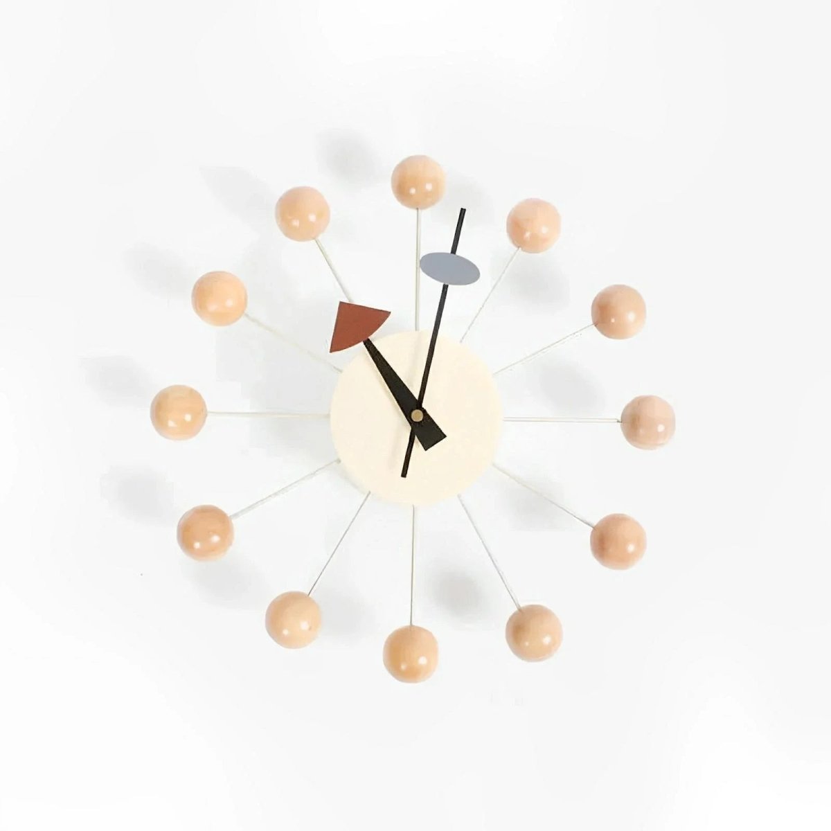 Luminara 32 Cm Metal Sunburst Wall Clock — Silent Quartz