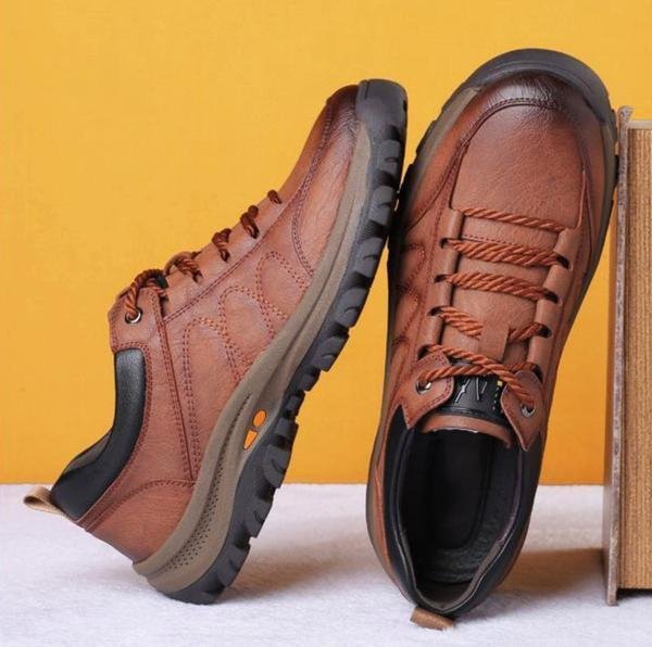 Trailstride waterdichte leren wandelschoenen — vochtregulerend comfort