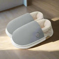 Chaussons chauffants électriques ThermaStride — Doublure moelleuse, chaleur rapide