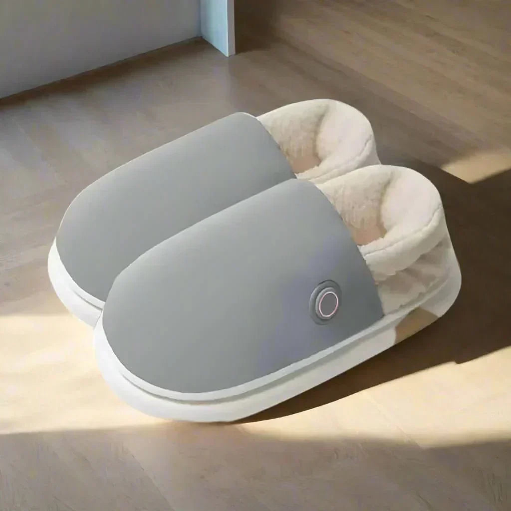 ThermaStride Electric Heated Slippers — Plush Lining, Quick Warmth