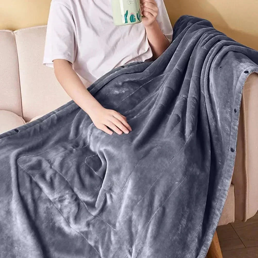 CuraWarm Portable USB Heating Blanket, 3 Heat Settings