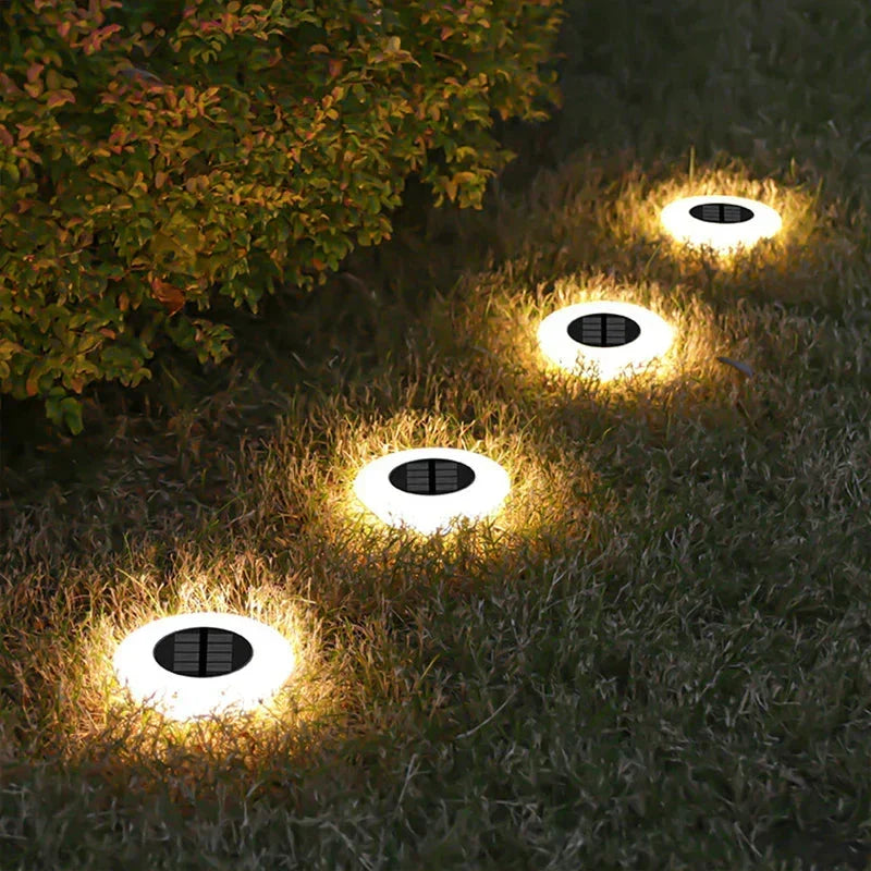 מארז של 4 מנורות סולאריות לנוף – 14 נוריות LED עם תאורה ב-360 מעלות | ribuella