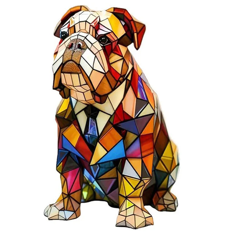 Tischlampe für Hunde im Fantasy-Stil, lebendiges Akzentlicht, farbenfrohes stimmungsvolles Leuchten