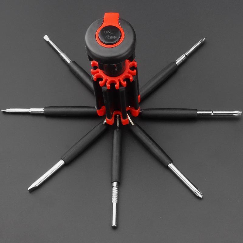Screwdriver Tool with Quick-Replace Parts and Work Light | ribuella