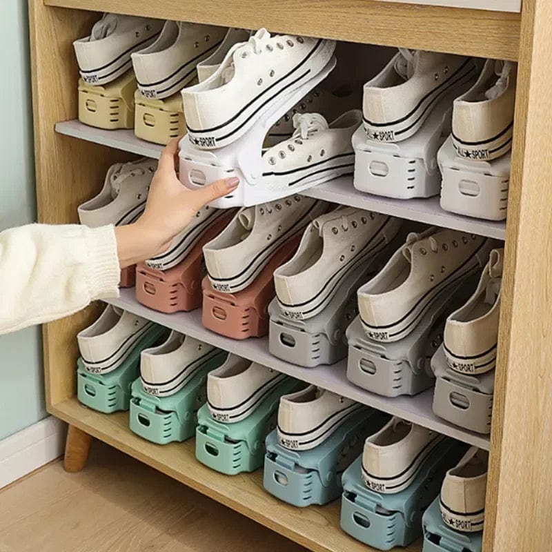 Organizador de sapatos - Design economizador de espaço - Sapateira ajustável | ribuella