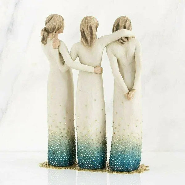 Dekorativ figur av en syster i harts | ribuella