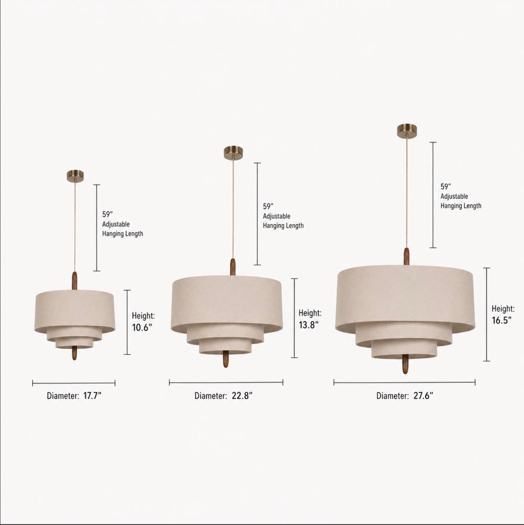 Contemporary Pendant Lamp Minimalist Design Metal Structure LED Lighting Fixture | ribuella