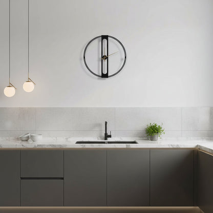 Timeless Elegance – 50CM Contemporary Metal Wall Clock | ribuella