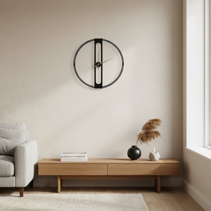 Timeless Elegance – 50CM Contemporary Metal Wall Clock | ribuella