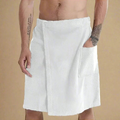 Towel Wrap for Bathing with Velcro Fastening and Storage Pocket | ribuella