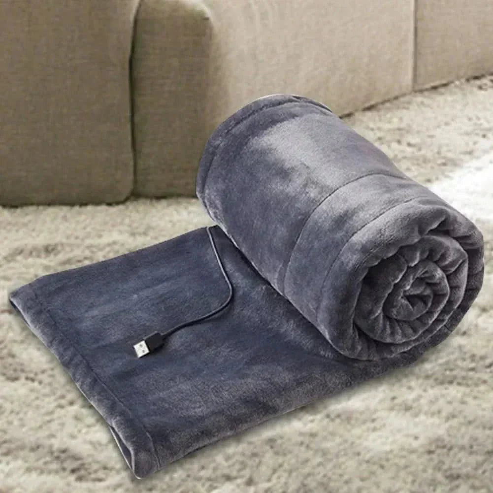 CuraWarm Portable USB Heating Blanket, 3 Heat Settings