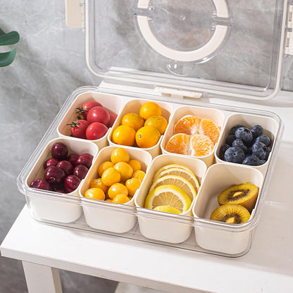 Stylish 8-Section Serving Platter with Comfortable Handles | ribuella