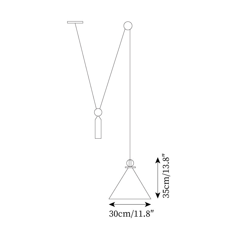 Plafonnier suspendu Covine réglable, aux formes multiples