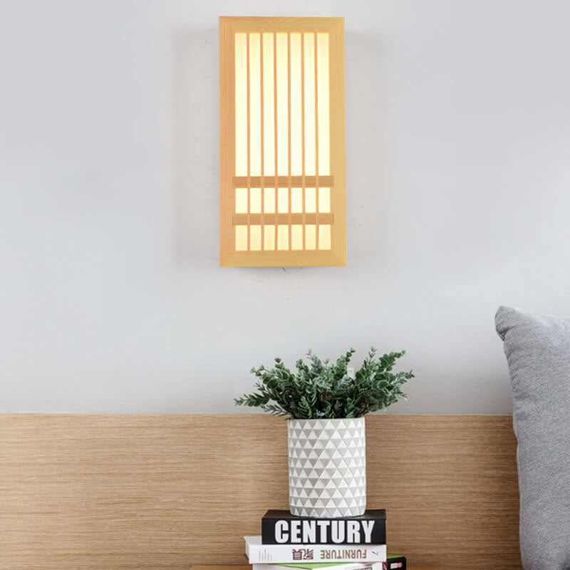 SerenityGlow מנורת קיר מעץ עם נורות LED לאווירה מזמינה | ribuella