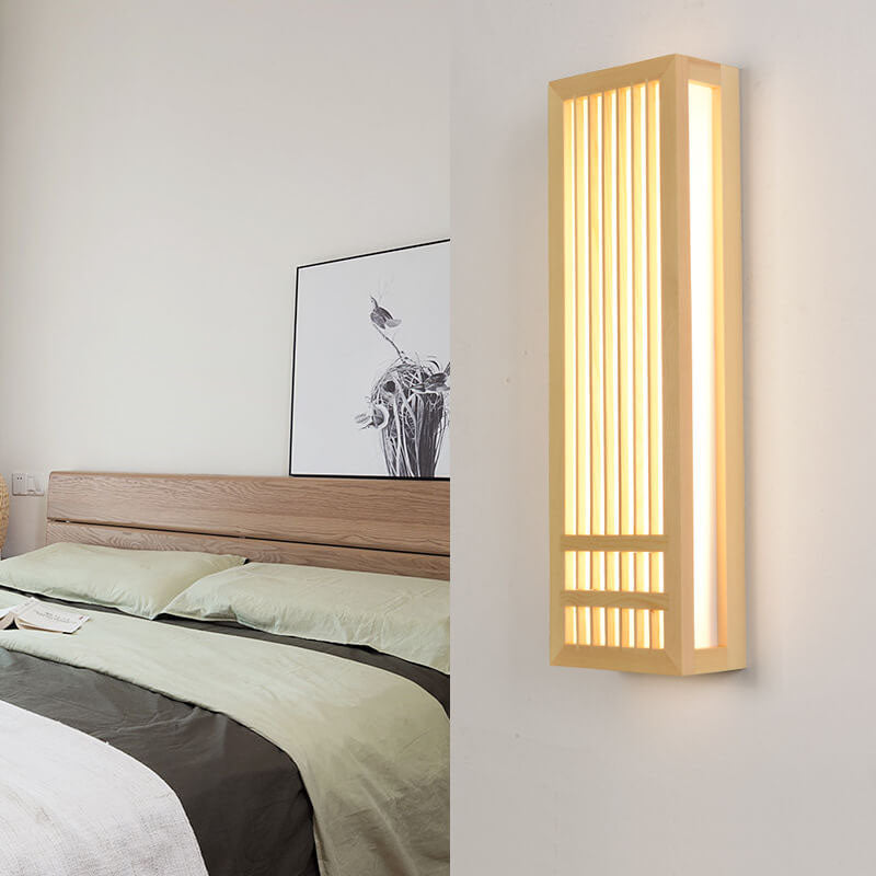 SerenityGlow מנורת קיר מעץ עם נורות LED לאווירה מזמינה | ribuella