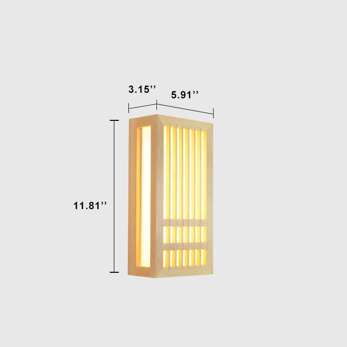 SerenityGlow מנורת קיר מעץ עם נורות LED לאווירה מזמינה | ribuella