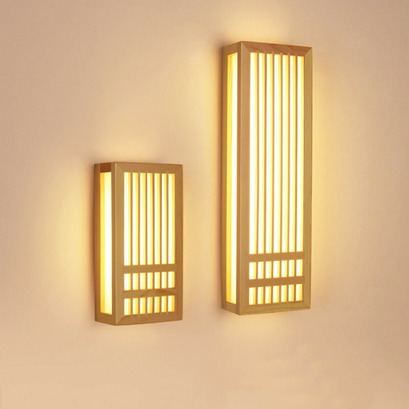 SerenityGlow מנורת קיר מעץ עם נורות LED לאווירה מזמינה | ribuella