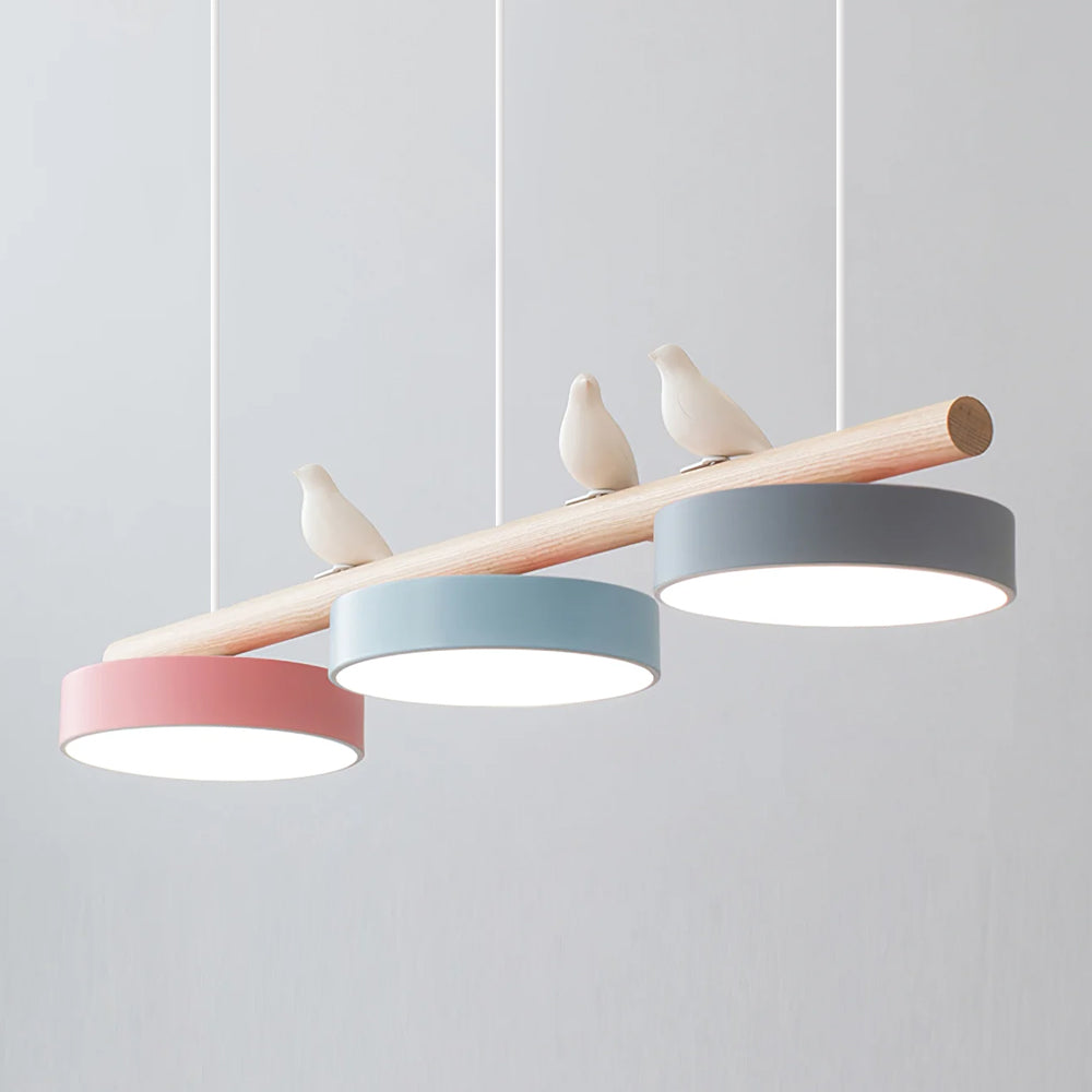 Lampa wisząca Cliff w kształcie ptaka z wbudowanym oświetleniem LED