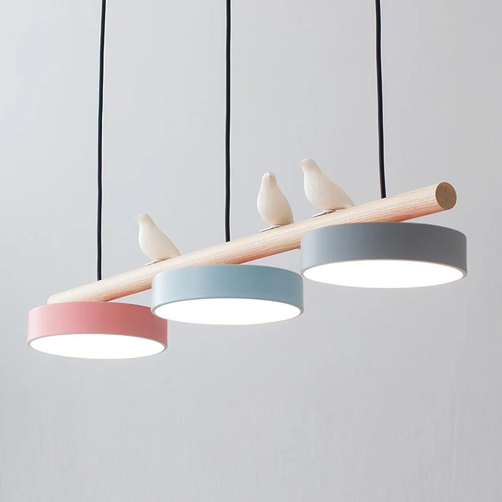 Lampa wisząca Cliff w kształcie ptaka z wbudowanym oświetleniem LED
