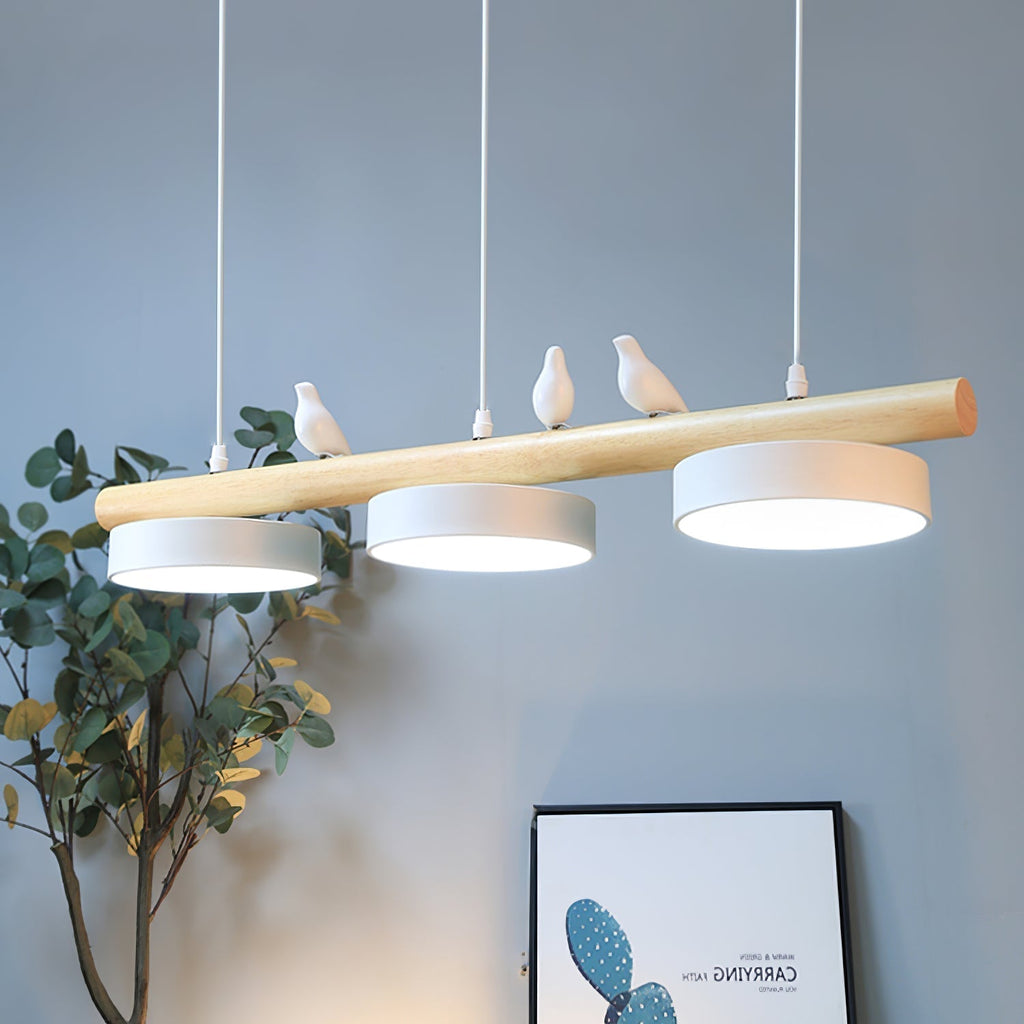 Lampa wisząca Cliff w kształcie ptaka z wbudowanym oświetleniem LED