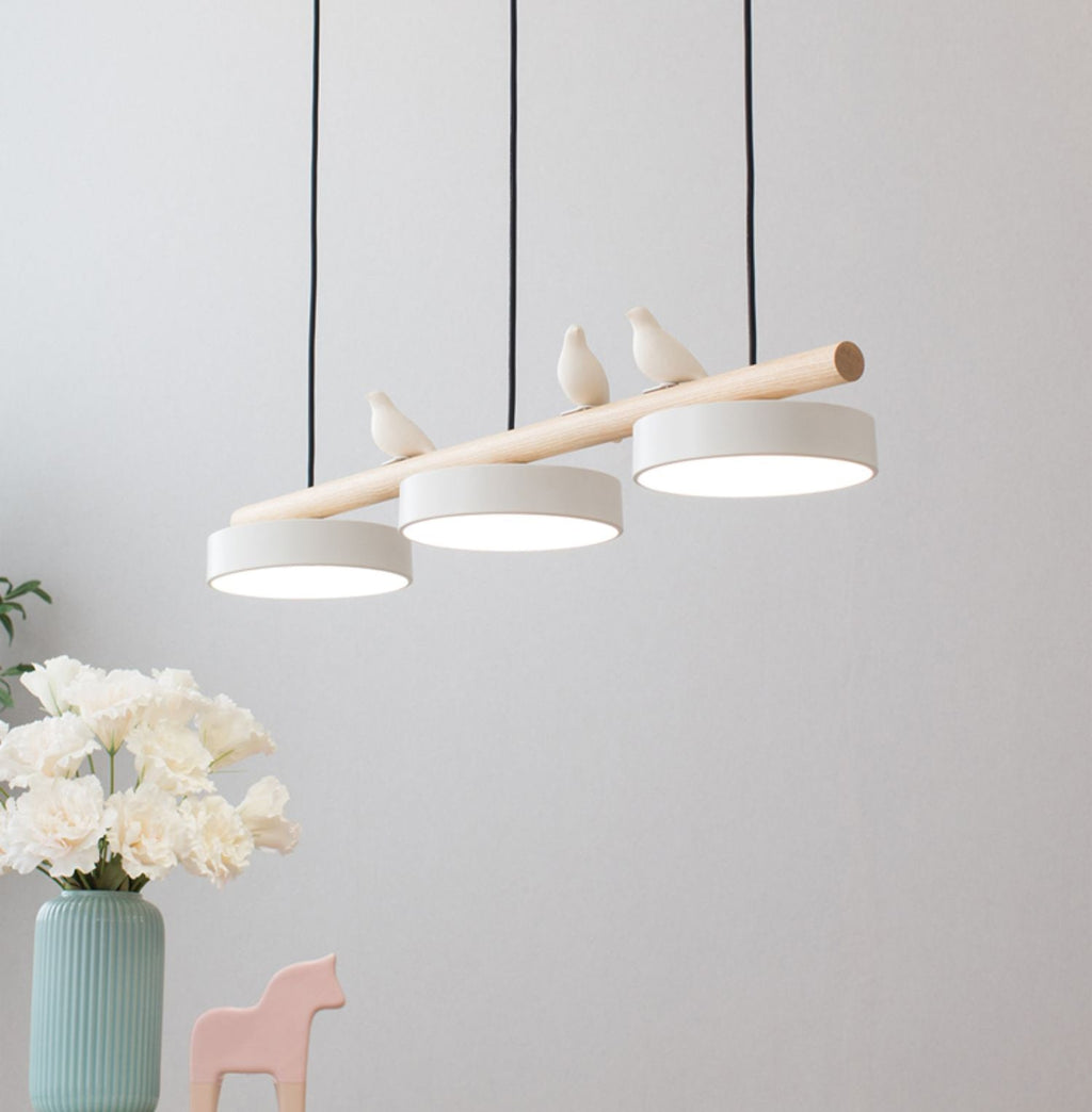 Lampa wisząca Cliff w kształcie ptaka z wbudowanym oświetleniem LED