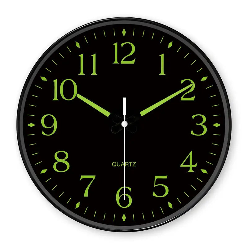 Serene Glow Quartz Wall Clock with Luminous Features | ribuella