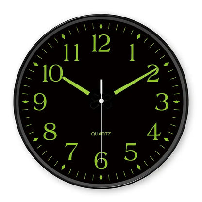 Serene Glow Quartz Wall Clock with Luminous Features | ribuella