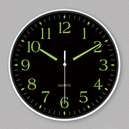 Serene Glow Quartz Wall Clock with Luminous Features | ribuella