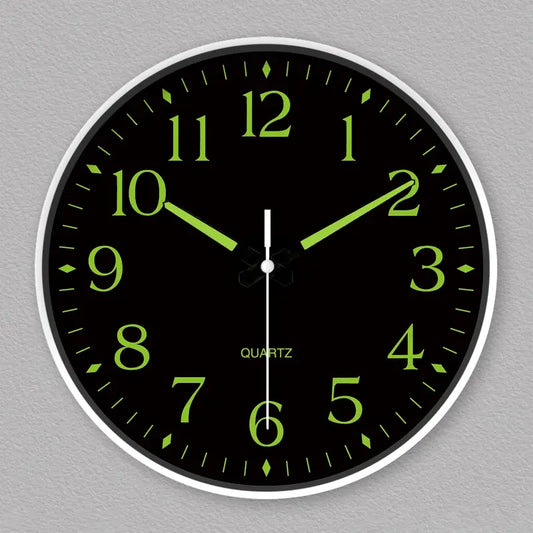 Serene Glow Quartz Wall Clock with Luminous Features | ribuella