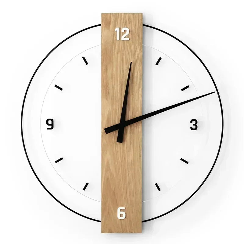 TranquilTime Minimalist Wooden Wall Clock - Modern Serenity | ribuella
