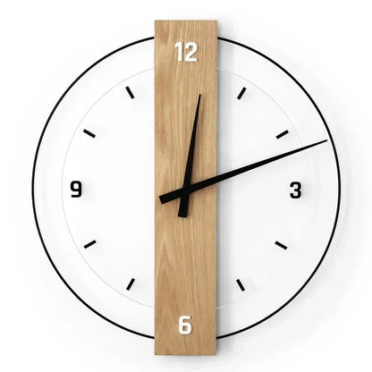 TranquilTime Minimalist Wooden Wall Clock - Modern Serenity | ribuella