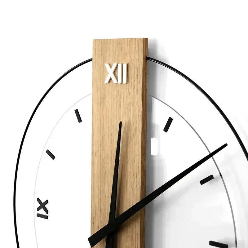 TranquilTime Minimalist Wooden Wall Clock - Modern Serenity | ribuella