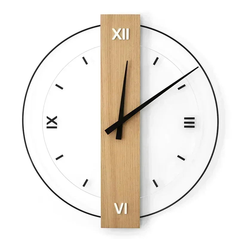 TranquilTime Minimalist Wooden Wall Clock - Modern Serenity | ribuella