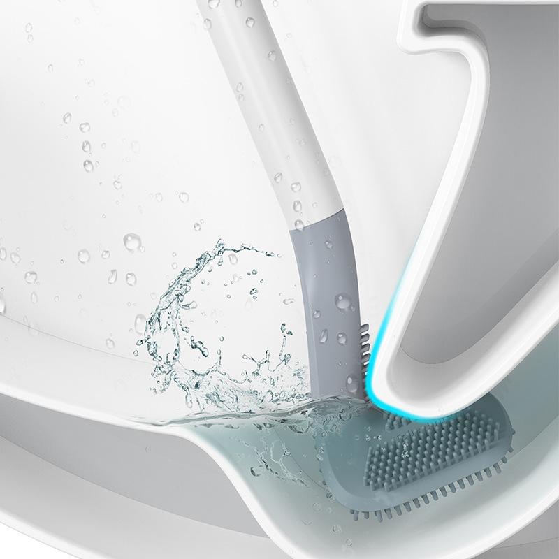 シリコン製トイレブラシ - 隅々まできれいにして、明るく清潔なバスルームに | ribuella