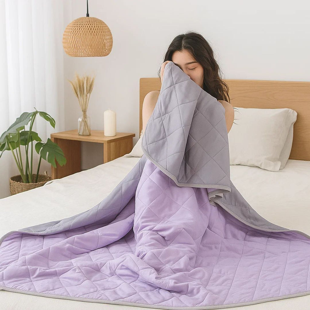 Manta refrescante de fibra de seda – Regula a temperatura | ribuella