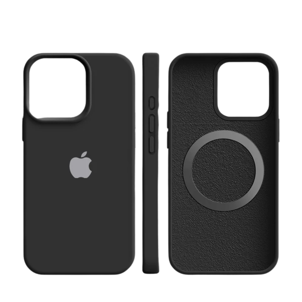 Silikon-iPhone-Hülle mit MagSafe-Schutz und weichem Mikrofaser-Innenfutter | ribuella