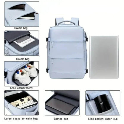 TravelEase Airline-Compatible Laptop Backpack 40x20x25 | ribuella