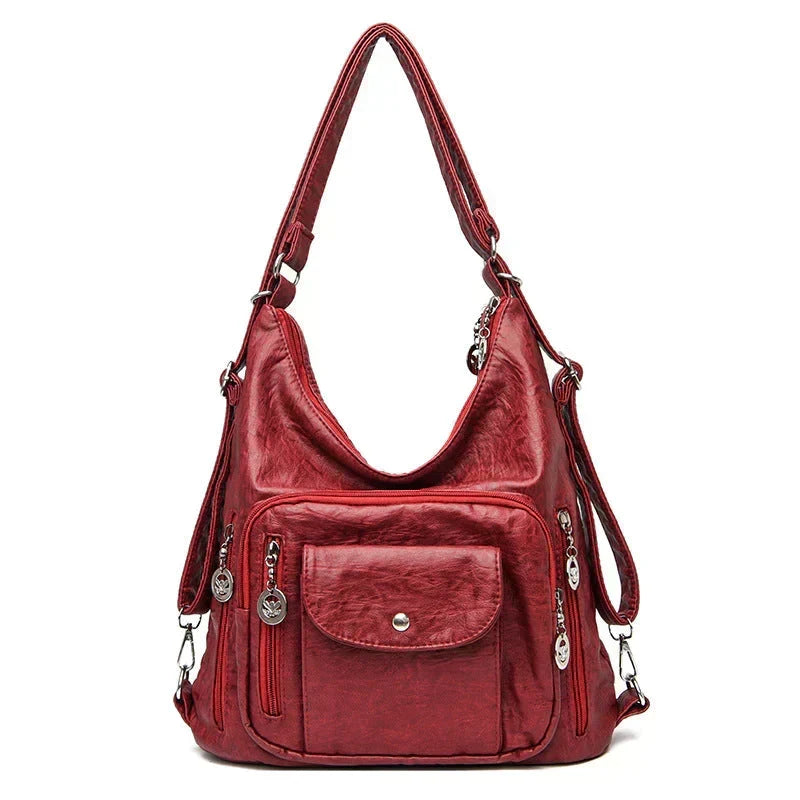 Stylish Multi-Functional Leather Tote Bag for Everyday Use | ribuella