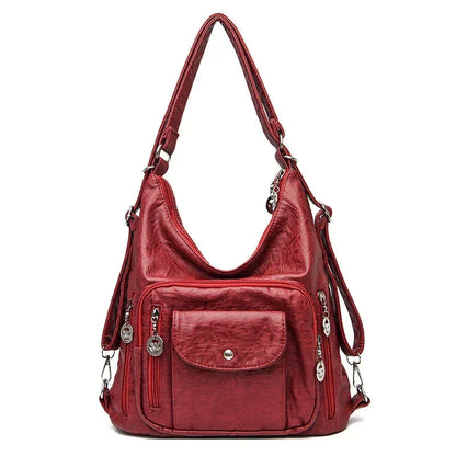 Stylish Multi-Functional Leather Tote Bag for Everyday Use | ribuella