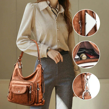 Stylish Multi-Functional Leather Tote Bag for Everyday Use | ribuella