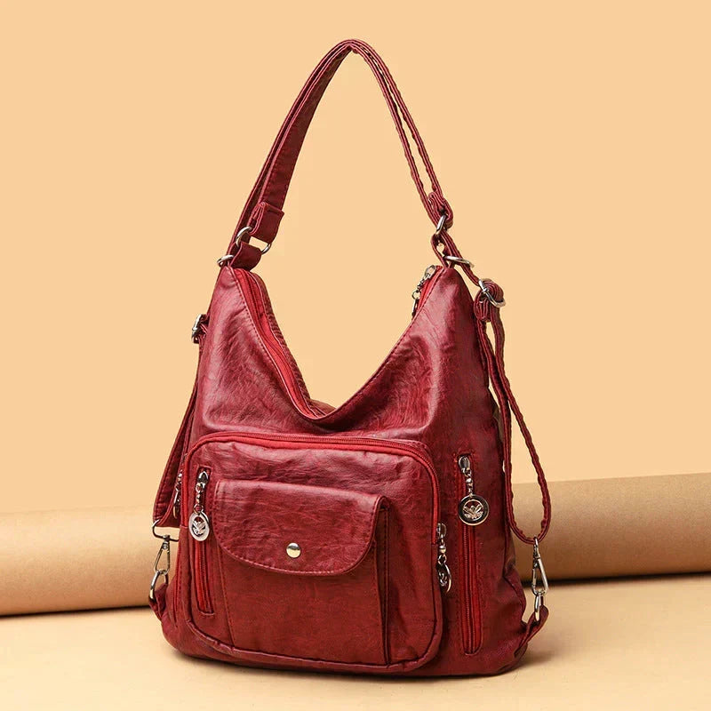 Stylish Multi-Functional Leather Tote Bag for Everyday Use | ribuella