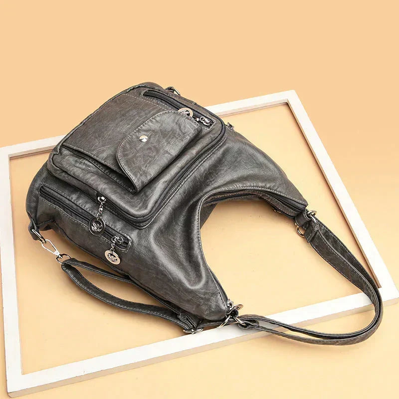 Stylish Multi-Functional Leather Tote Bag for Everyday Use | ribuella