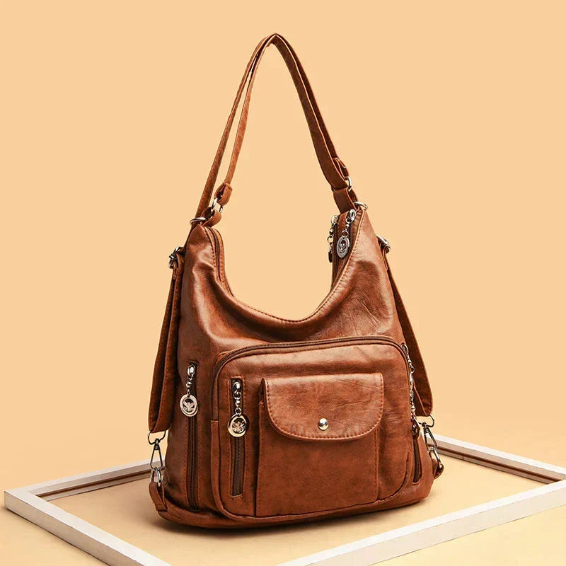 Stylish Multi-Functional Leather Tote Bag for Everyday Use | ribuella