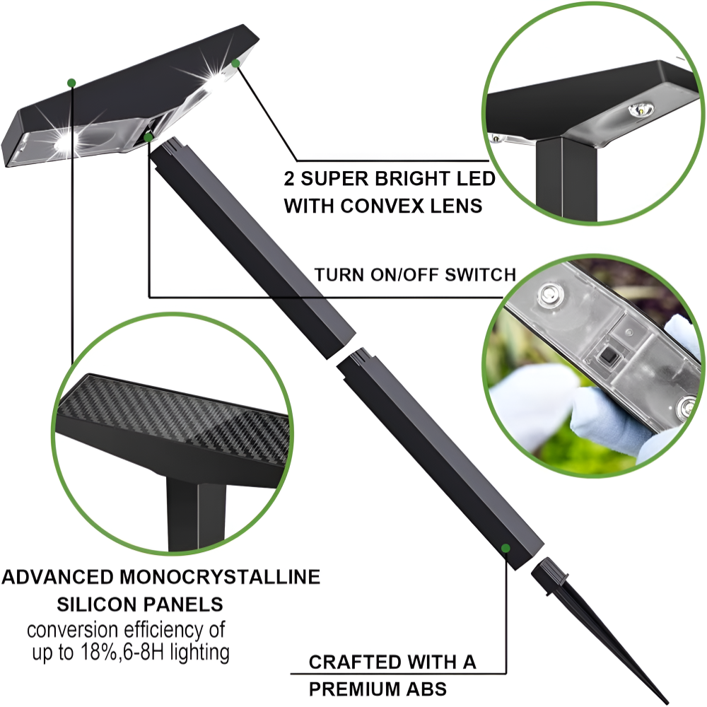 SunGlow Solar Pathway Lights – Durable LED Garden Illumination Set | ribuella