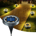 Juego de 4 luces solares resistentes a la intemperie para el suelo del jardín | ribuella