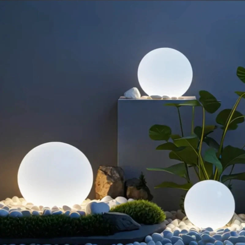 Spherical LED Garden Light 16 Colour Changing Bulb Weather Resistant Remote Control