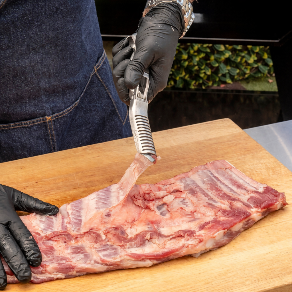 RibMaster Pro – Εργαλείο αφαίρεσης μεμβράνης από παϊδάκια χωρίς κόπο | ribuella
