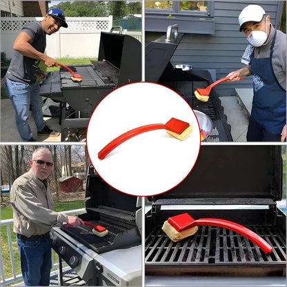 Ultimate BBQ Steam Cleaning Brush with Extended Handle | ribuella