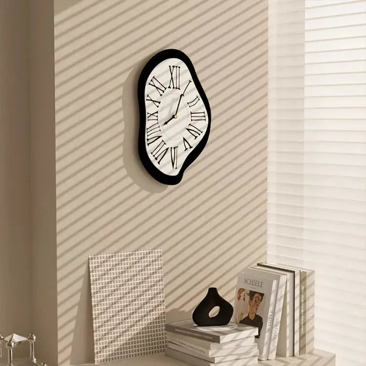 Roman Numeral Wall Clock with a Surreal Design | ribuella
